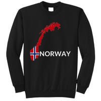 Norway Flag Hiking Holiday Norway Norwegian Flag Sweatshirt