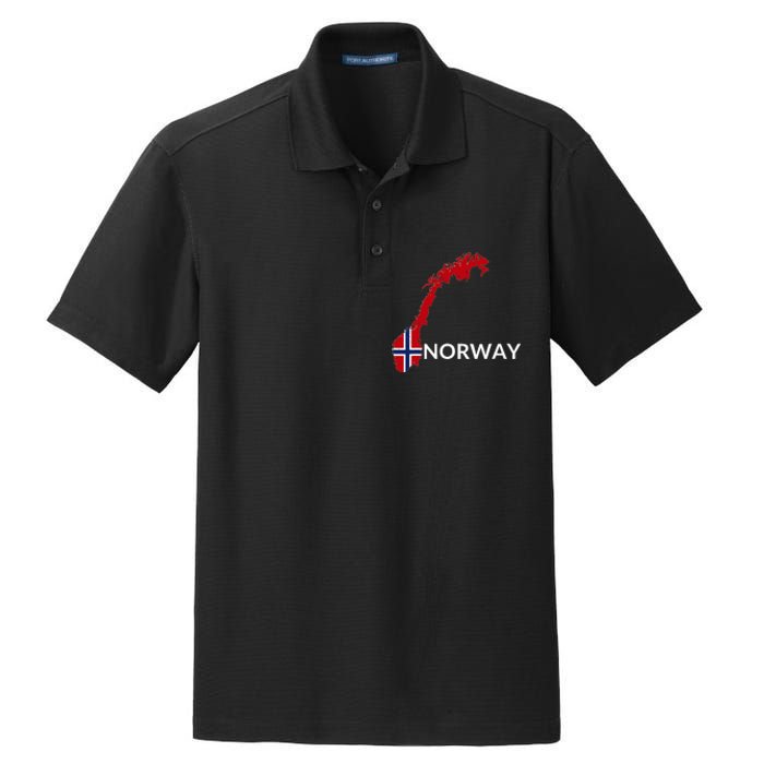 Norway Flag Hiking Holiday Norway Norwegian Flag Dry Zone Grid Polo