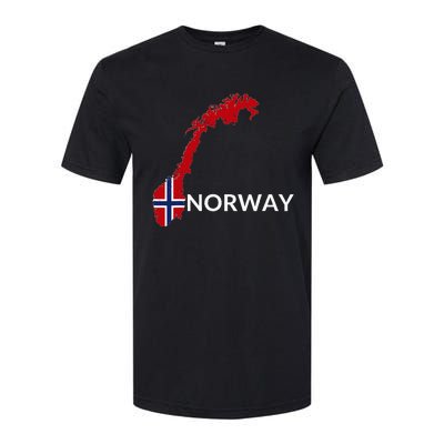 Norway Flag Hiking Holiday Norway Norwegian Flag Softstyle CVC T-Shirt