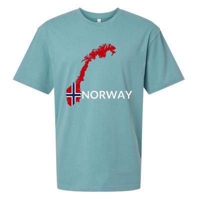 Norway Flag Hiking Holiday Norway Norwegian Flag Sueded Cloud Jersey T-Shirt