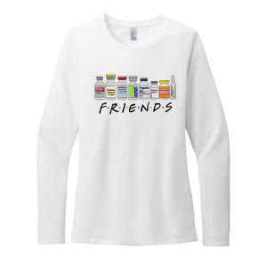 Nurse Friends Icu Propofol Crna Icu Critical Care Nurse Womens CVC Long Sleeve Shirt