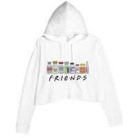 Nurse Friends Icu Propofol Crna Icu Critical Care Nurse Crop Fleece Hoodie