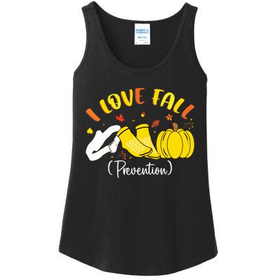 Nurse Fall I Love Fall Prevention Fall Physical Therapy Ladies Essential Tank