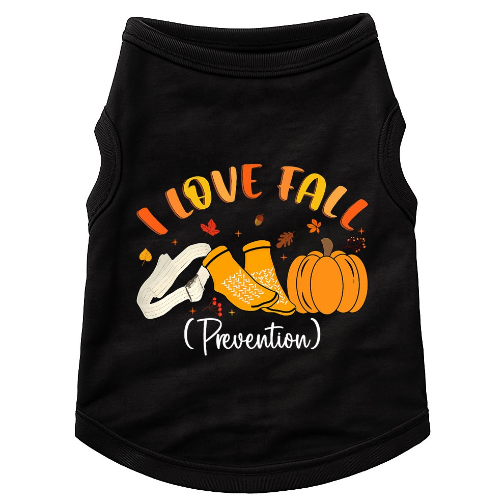 Nurse Fall I Love Fall Prevention Fall Physical Therapy Doggie Tank
