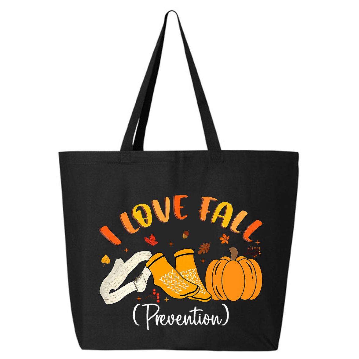 Nurse Fall I Love Fall Prevention Fall Physical Therapy 25L Jumbo Tote