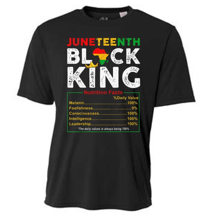 Nutritional Facts Juneteenth 1865 Black King Black Queen Cooling Performance Crew T-Shirt