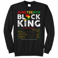 Nutritional Facts Juneteenth 1865 Black King Black Queen Sweatshirt