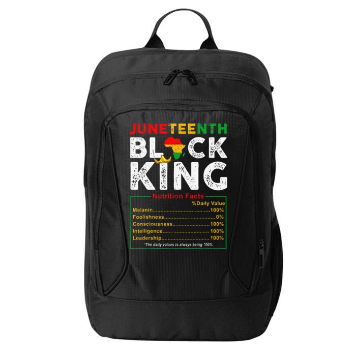 Nutritional Facts Juneteenth 1865 Black King Black Queen City Backpack