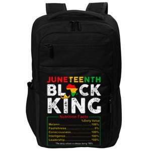 Nutritional Facts Juneteenth 1865 Black King Black Queen Impact Tech Backpack