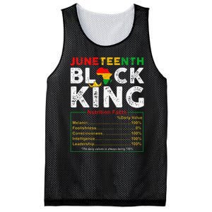 Nutritional Facts Juneteenth 1865 Black King Black Queen Mesh Reversible Basketball Jersey Tank