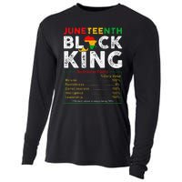 Nutritional Facts Juneteenth 1865 Black King Black Queen Cooling Performance Long Sleeve Crew