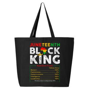 Nutritional Facts Juneteenth 1865 Black King Black Queen 25L Jumbo Tote