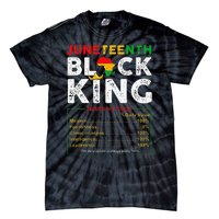 Nutritional Facts Juneteenth 1865 Black King Black Queen Tie-Dye T-Shirt