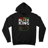 Nutritional Facts Juneteenth 1865 Black King Black Queen Tall Hoodie