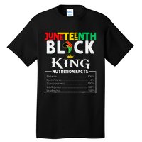 Nutritional Facts Juneteenth 1865 Black King Black Queen Tall T-Shirt