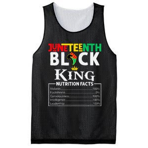 Nutritional Facts Juneteenth 1865 Black King Black Queen Mesh Reversible Basketball Jersey Tank