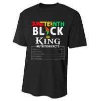 Nutritional Facts Juneteenth 1865 Black King Black Queen Performance Sprint T-Shirt