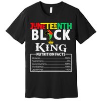 Nutritional Facts Juneteenth 1865 Black King Black Queen Premium T-Shirt