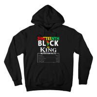 Nutritional Facts Juneteenth 1865 Black King Black Queen Tall Hoodie