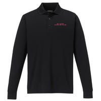 Not Flirting Just Hot And Talking Quote Performance Long Sleeve Polo