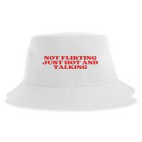Not Flirting Just Hot And Talking Y2k Aesthetic Sustainable Bucket Hat