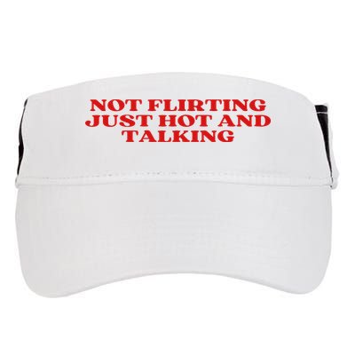 Not Flirting Just Hot And Talking Y2k Aesthetic Adult Drive Performance Visor