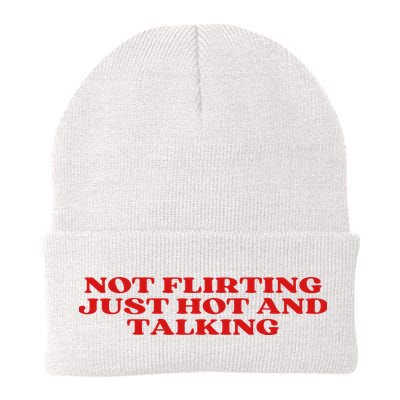 Not Flirting Just Hot And Talking Y2k Aesthetic Beanie