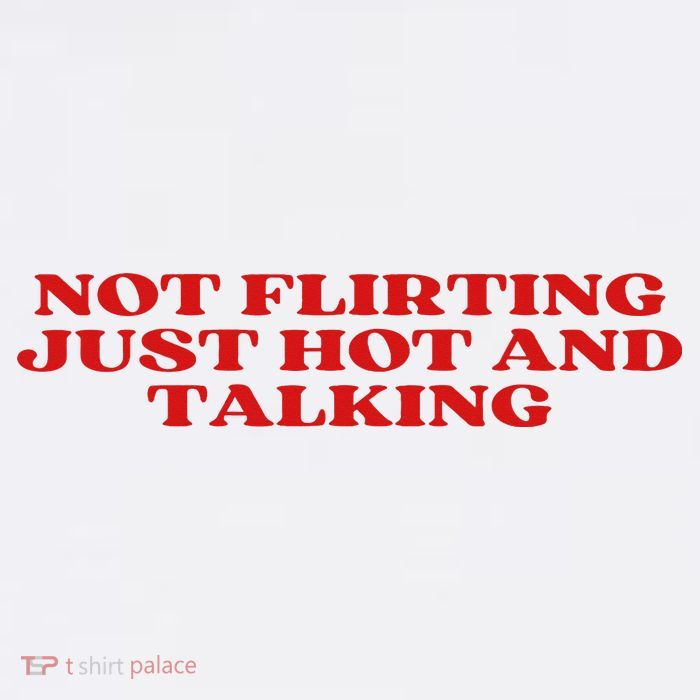 Not Flirting Just Hot And Talking Y2k Aesthetic Short Acrylic Beanie