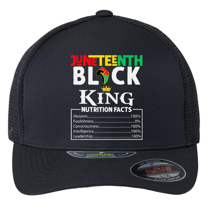 Nutritional Facts Juneteenth 1865 Black King Black Queen Flexfit Unipanel Trucker Cap