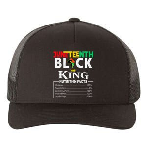 Nutritional Facts Juneteenth 1865 Black King Black Queen Yupoong Adult 5-Panel Trucker Hat