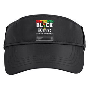 Nutritional Facts Juneteenth 1865 Black King Black Queen Adult Drive Performance Visor