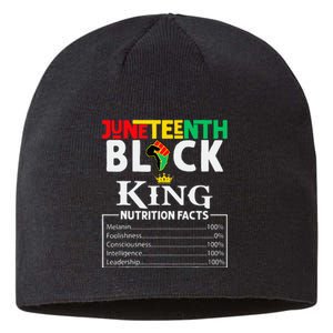 Nutritional Facts Juneteenth 1865 Black King Black Queen Sustainable Beanie