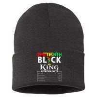 Nutritional Facts Juneteenth 1865 Black King Black Queen Sustainable Knit Beanie