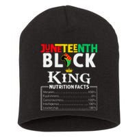 Nutritional Facts Juneteenth 1865 Black King Black Queen Short Acrylic Beanie