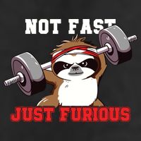 Not Fast Just Furious Weightlifting Sloth Funny Fitness 11oz C Handle Ceramic Mug