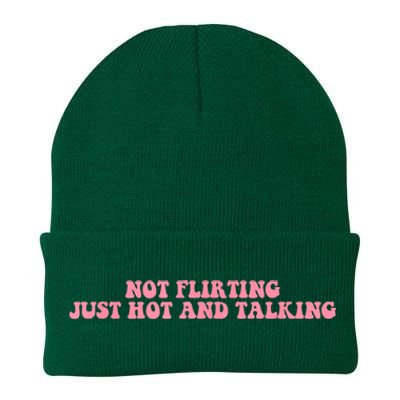 Not Flirting Just Hot And Talking Quote Knit Cap Winter Beanie