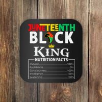 Nutritional Facts Juneteenth 1865 Black King Black Queen Coaster