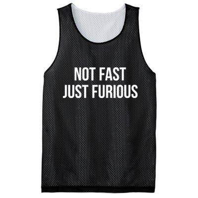 Not Fast Just Furious Mesh Reversible Basketball Jersey Tank