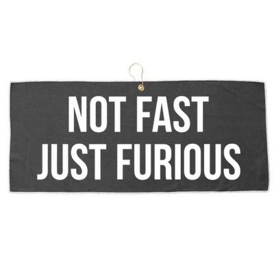 Not Fast Just Furious Large Microfiber Waffle Golf Towel