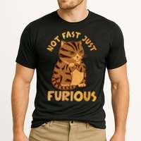 Not Fast Just Furious Funny Cute Grumpy Fat Cat Pet Lovers Performance Shirt