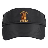Not Fast Just Furious Funny Cute Grumpy Fat Cat Pet Lovers Adult Drive Performance Visor