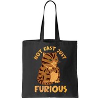 Not Fast Just Furious Funny Cute Grumpy Fat Cat Pet Lovers Bag