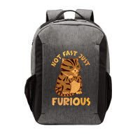 Not Fast Just Furious Funny Cute Grumpy Fat Cat Pet Lovers Vector Backpack