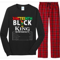 Nutritional Facts Juneteenth 1865 Black King Black Queen Long Sleeve Pajama Set