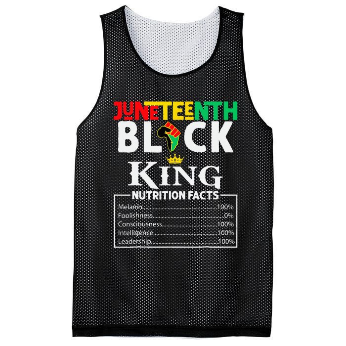 Nutritional Facts Juneteenth 1865 Black King Black Queen Mesh Reversible Basketball Jersey Tank