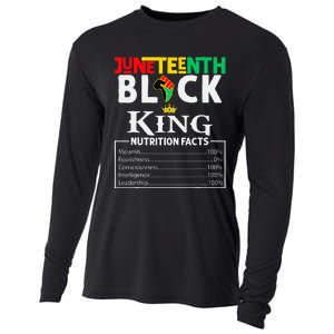 Nutritional Facts Juneteenth 1865 Black King Black Queen Cooling Performance Long Sleeve Crew