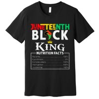 Nutritional Facts Juneteenth 1865 Black King Black Queen Premium T-Shirt