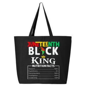 Nutritional Facts Juneteenth 1865 Black King Black Queen 25L Jumbo Tote