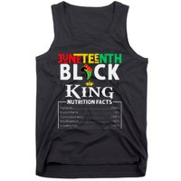 Nutritional Facts Juneteenth 1865 Black King Black Queen Tank Top