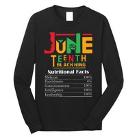 Nutritional Facts Juneteenth 1865 Black King Long Sleeve Shirt